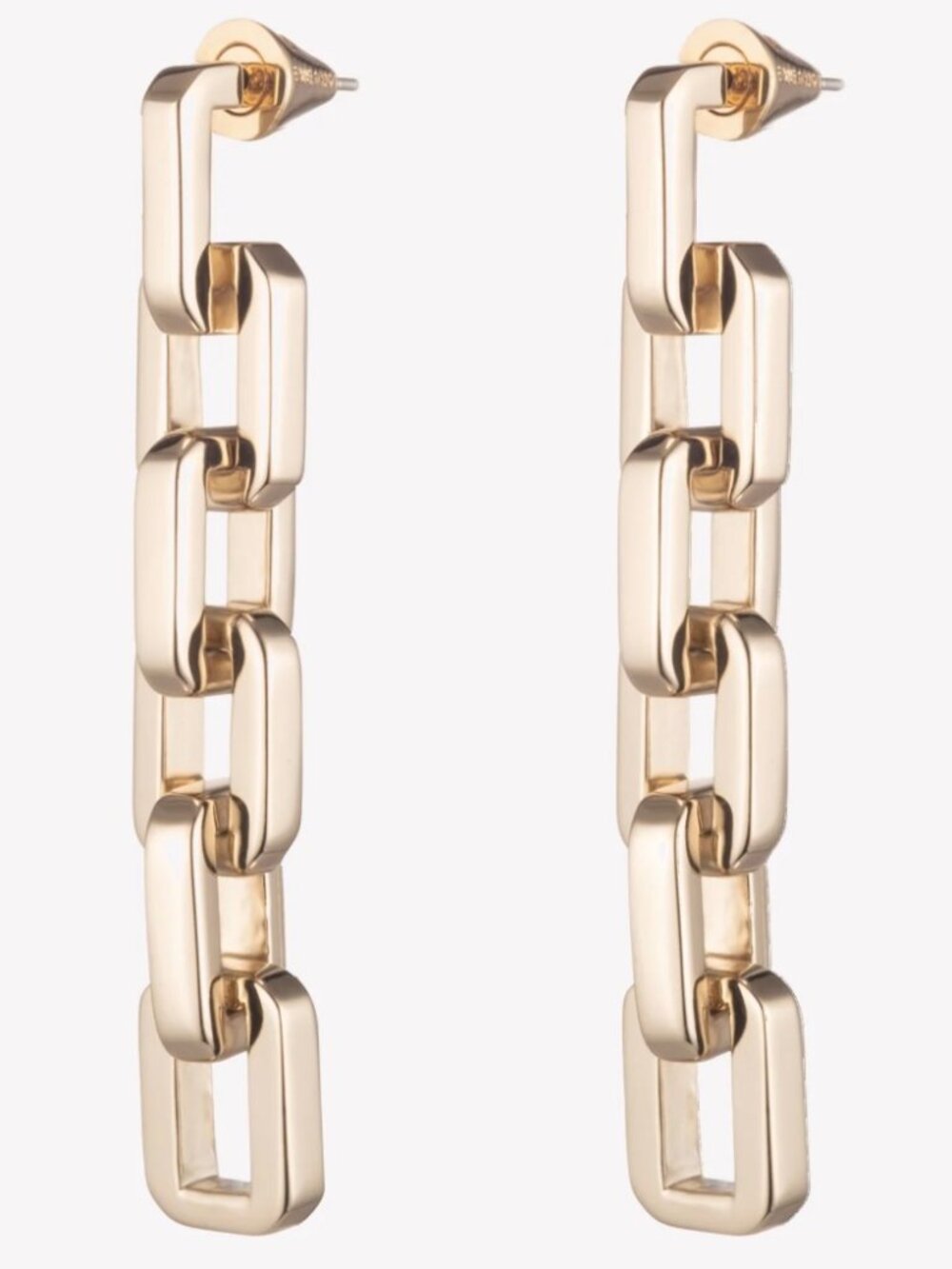 Supra Link Drop Chain Earrings by Eddie Borgo - New!